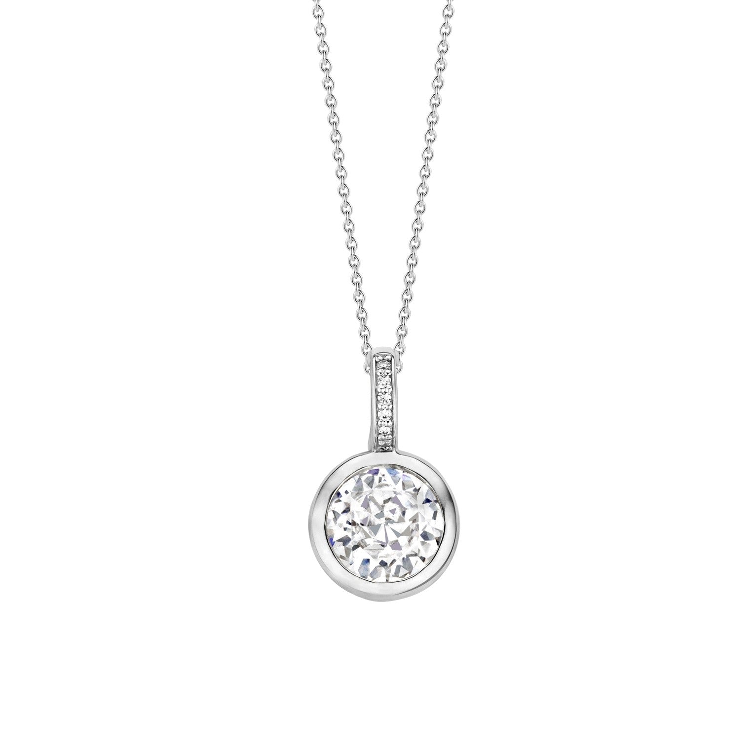 TI SENTO Sterling Silver Bezel Set Pendant