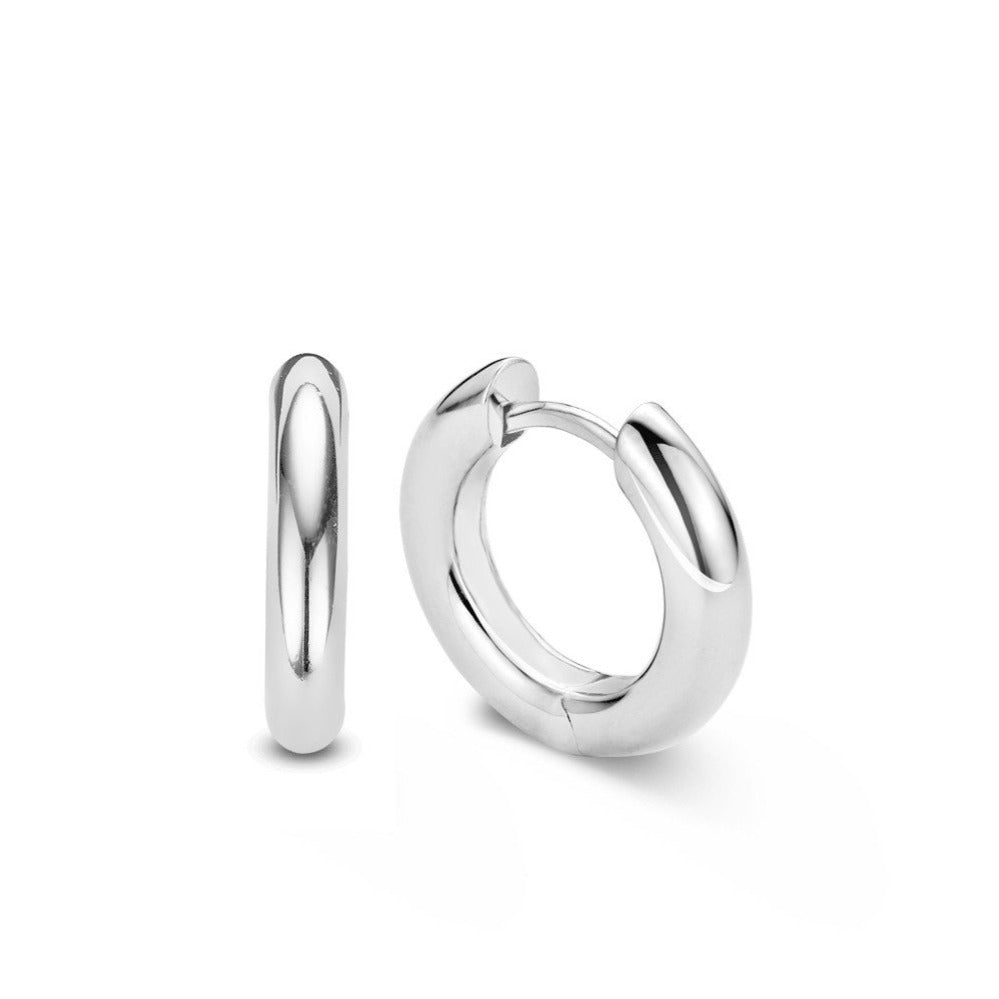 TI SENTO Medium Hoop Huggie Earrings