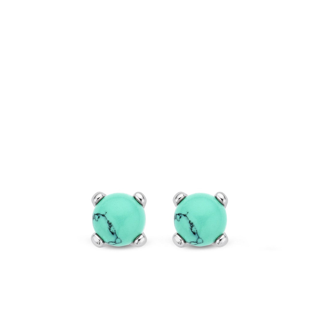 TI SENTO Sterling Silver Turquoise Colored Stud Earrings