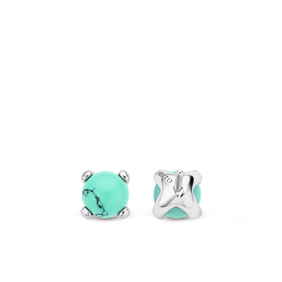 TI SENTO Sterling Silver Turquoise Colored Stud Earrings
