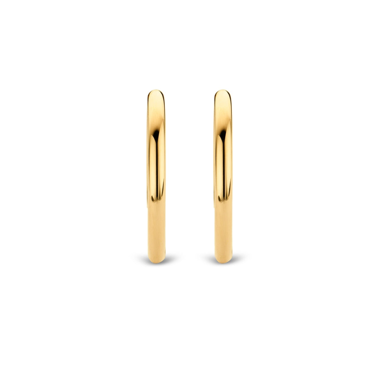 TI SENTO Sterling Silver Gold Tone Hoop Earring