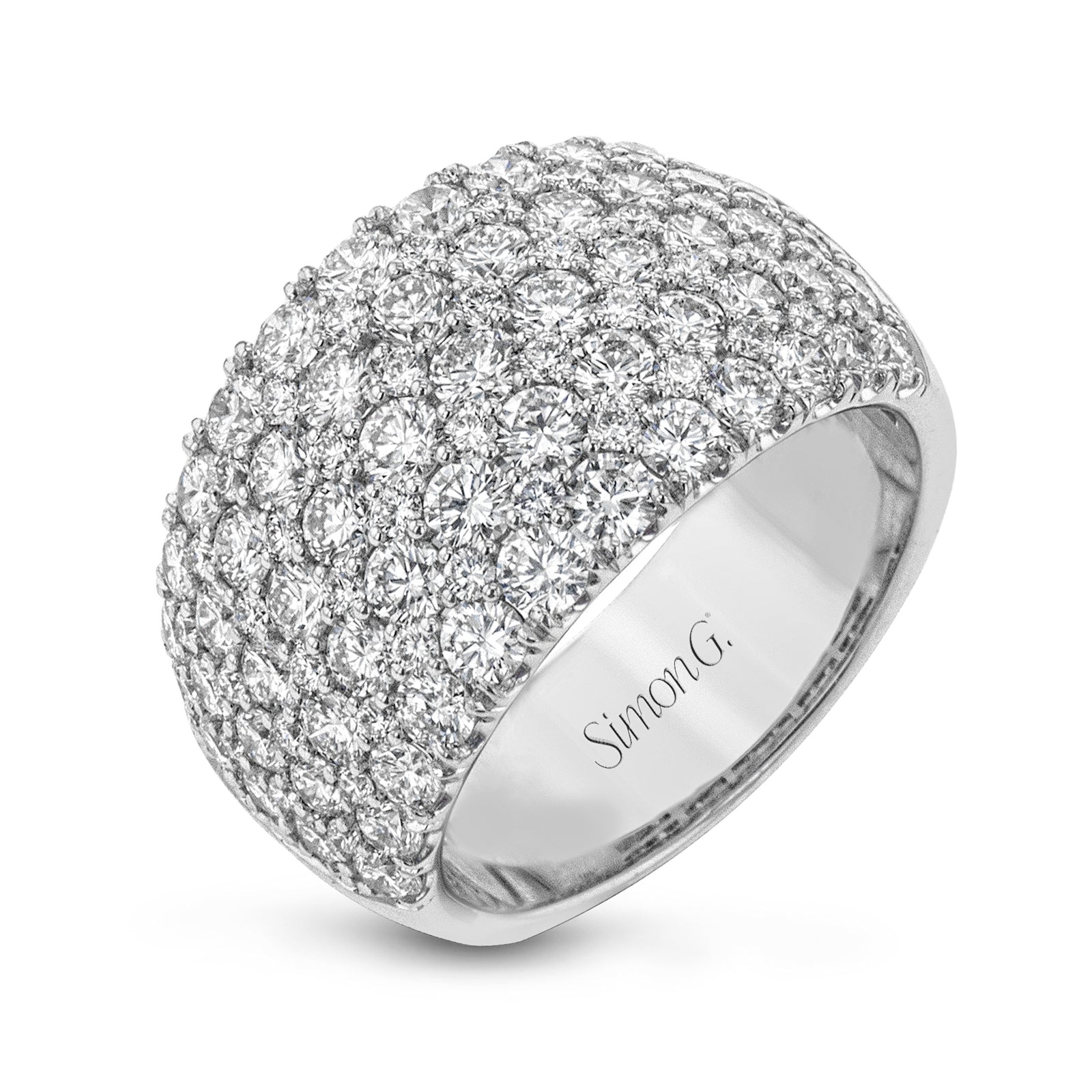 Simon G 18K White Gold Diamond Anniversary Band